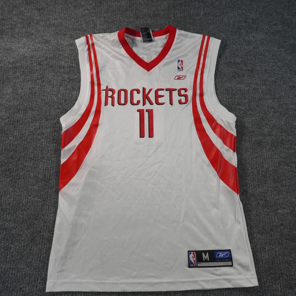Reebok Basketball Jersey Mens Medium White Houston Rockets Yao Ming 11 NBA Mesh